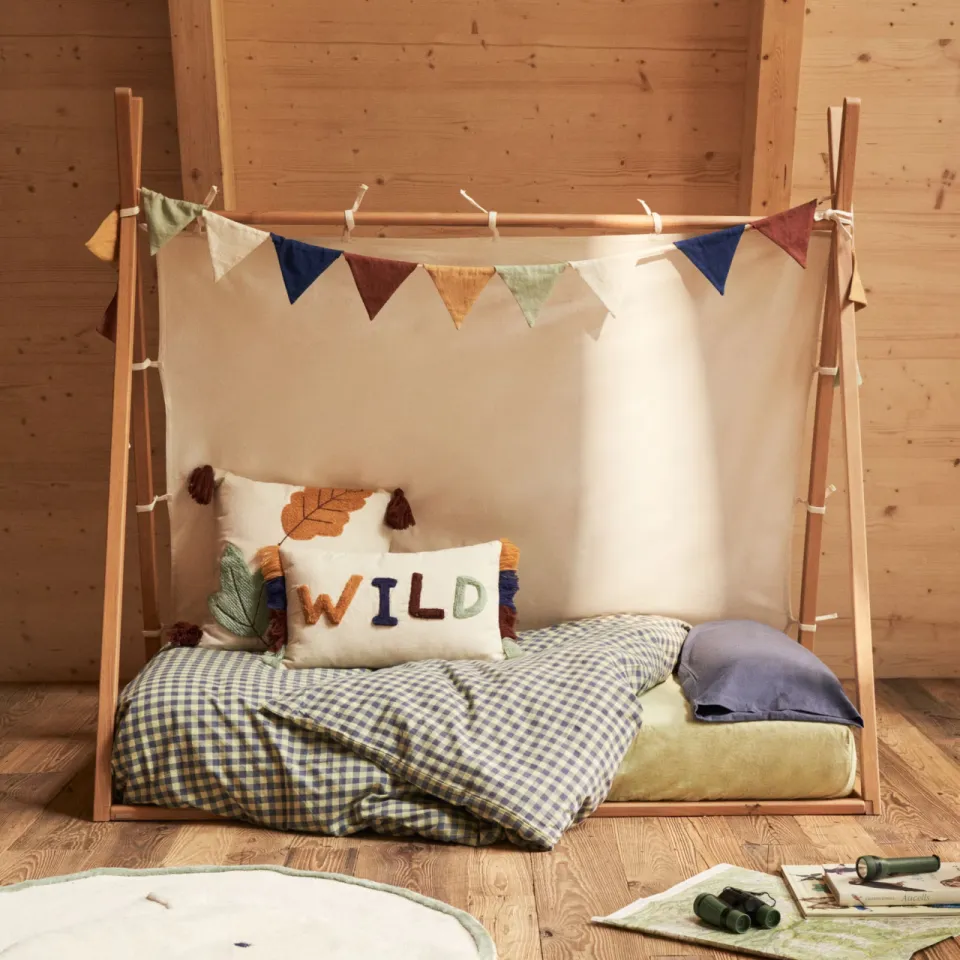 Kave Home Maralis tipi kinderbed naturel, foto 4
