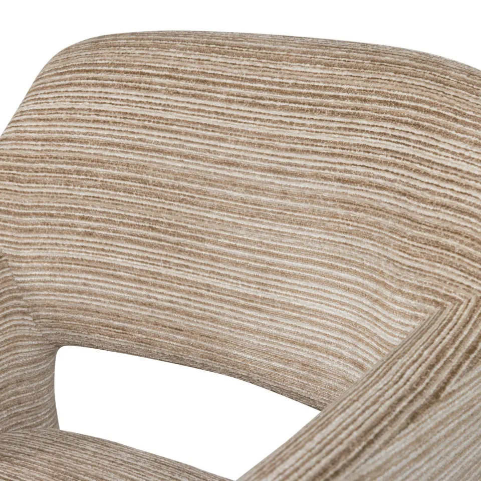 WOOOD Lyric Fauteuil - Streep Dessin - Naturel - 81x70x65, foto 5