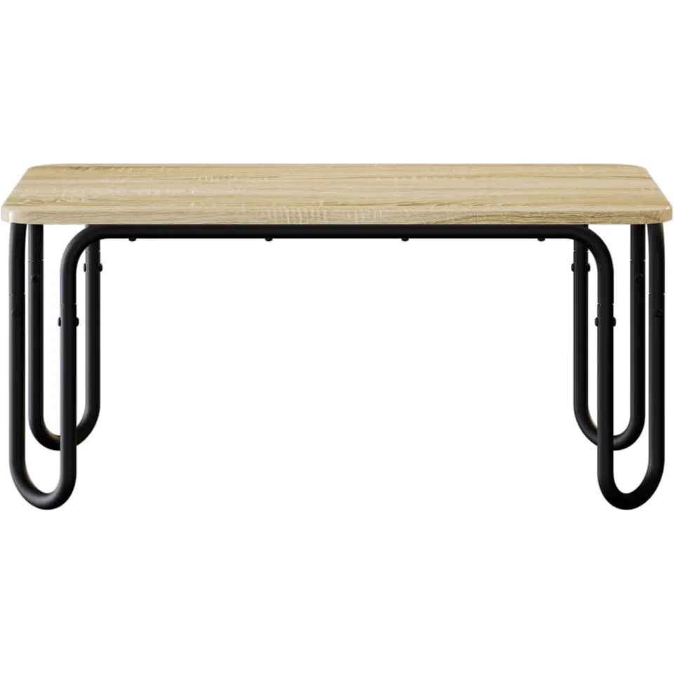 vidaXL Salontafel Sonoma Eiken 100 x 50 x 45 cm Bewerkt hout, foto 2