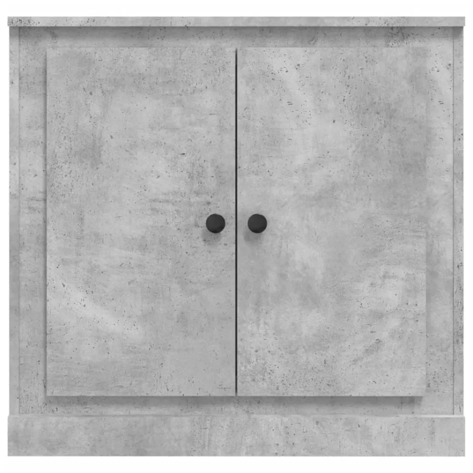 vidaXL Dressoir 70x35,5x67,5 cm bewerkt hout betongrijs grijs, foto 4