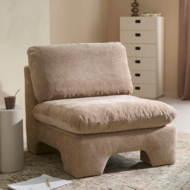NOUS Living fauteuil Winston beige, foto 2