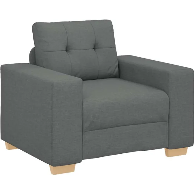 GranMaison Fauteuil - Relaxzetel - Relaxstoel - Relaxfauteuil - Stoel - Met armleuning - Voor één Persoon - Fluweel - Donkergrijs