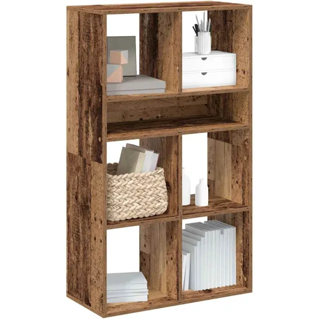 vidaXL Boekenkast 66x31x112 cm bewerkt hout oud houtkleurig Bruin