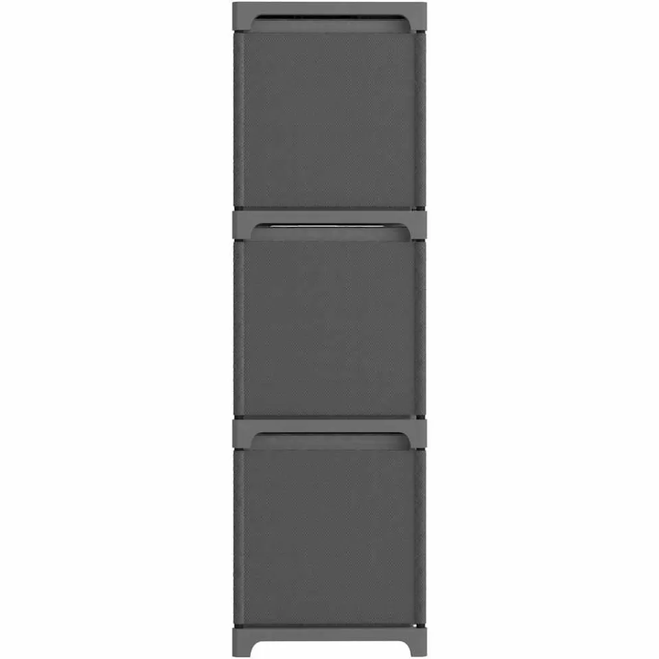 vidaXL Kast met 9 vakken met boxen 103x30x107,5 cm stof grijs, foto 4