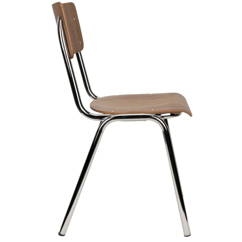 Zuiver Back to School eetkamerstoel bruin, foto 4