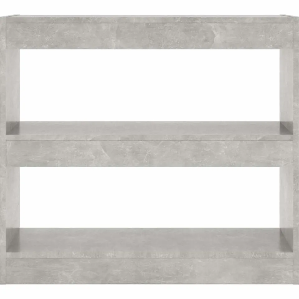 vidaXL Boekenkast/kamerscherm 80x30x72 cm betongrijs grijs, foto 4