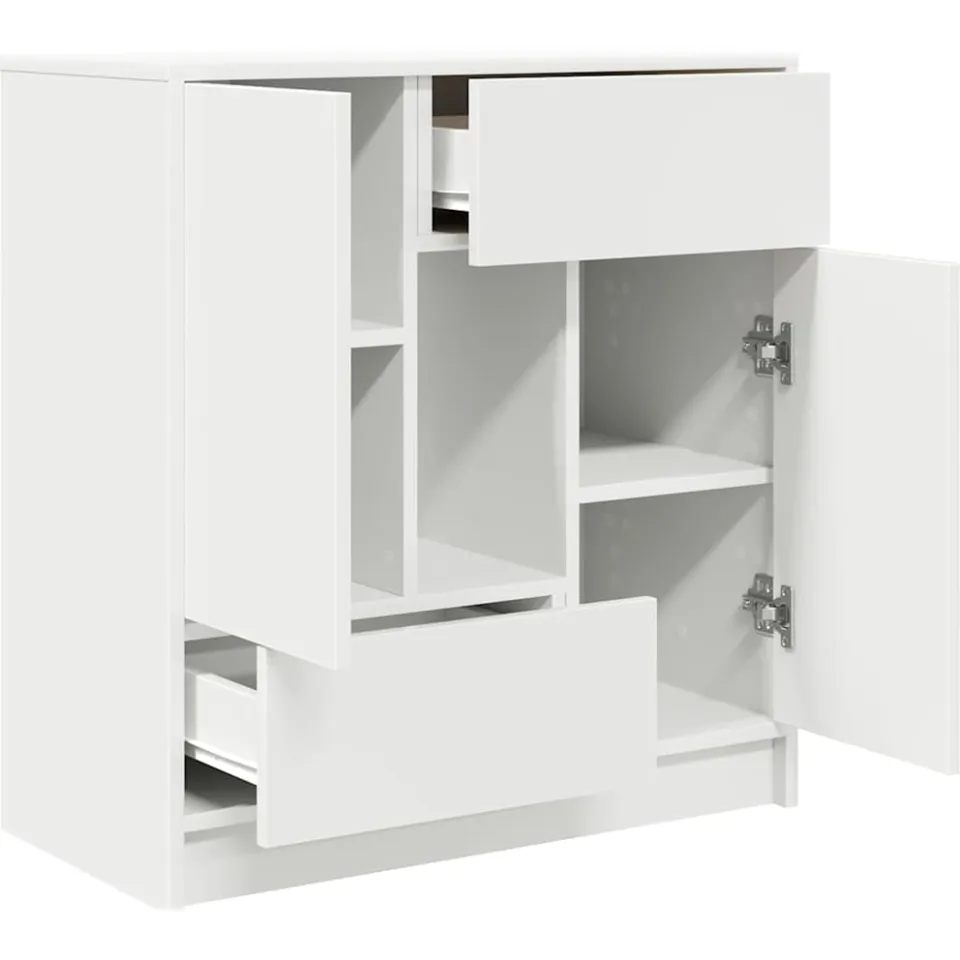 vidaXL Dressoir met lades en deuren 70,5x34x74,5 cm wit, foto 4