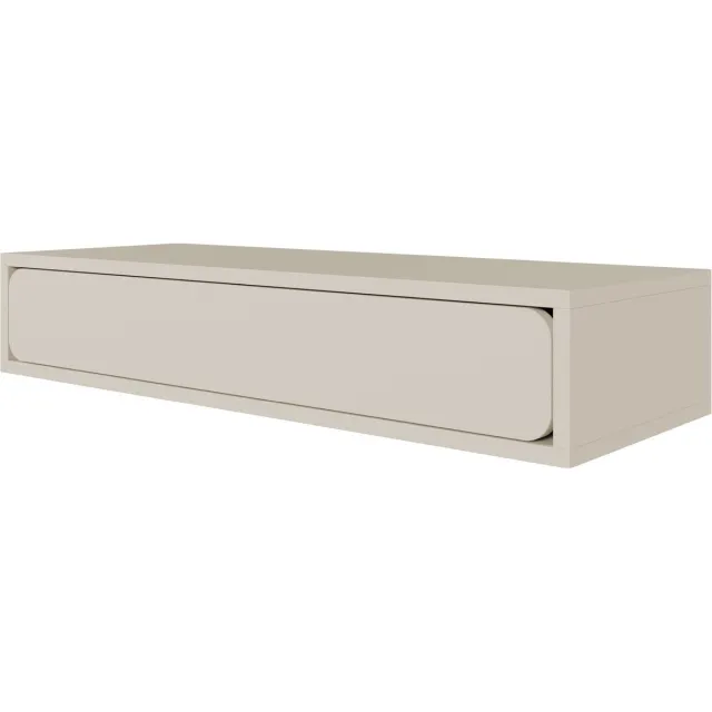 Selsey WUWU - Hangende wandconsole met lade, greige, 90 cm