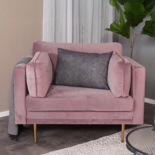 Fjord Fjôrd Fauteuil Boom Velvet Dusty pink Roze