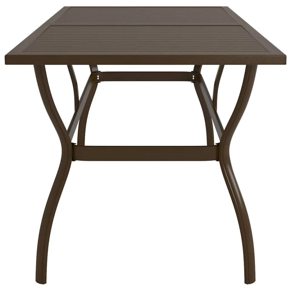 vidaXL Tuintafel 190x80x72 cm staal bruin, foto 3