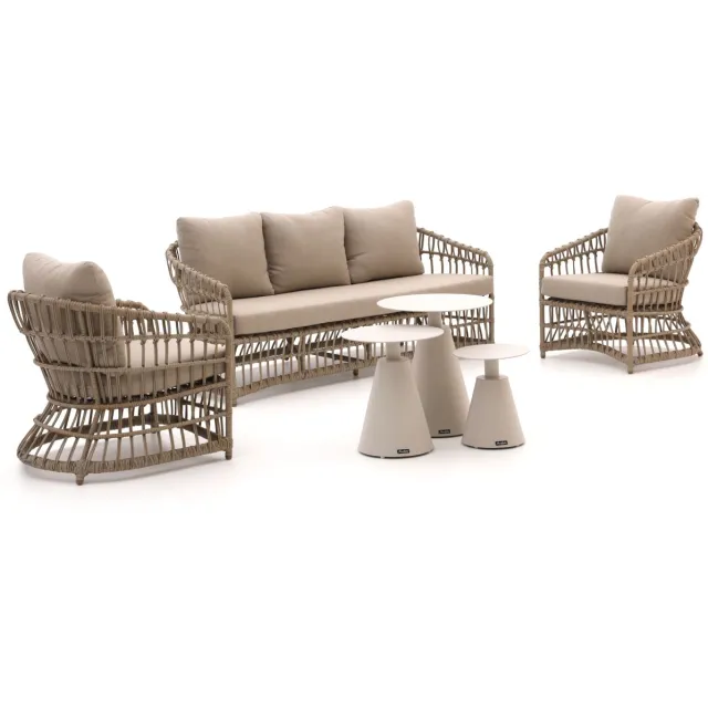 Intenso Furniture Intenso Cameri/Tusa stoel-bank loungeset 6-delig Taupe