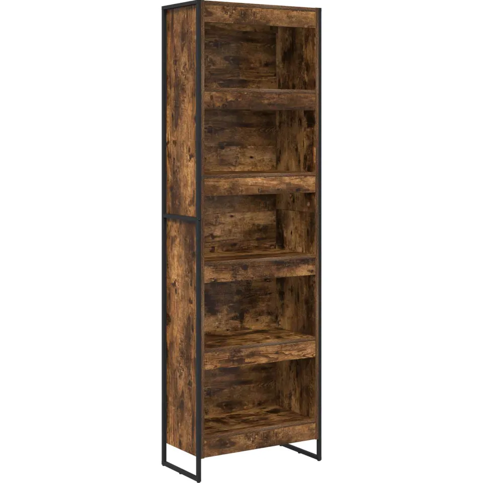 vidaXL Boekenkast 60 x 30 x 189,5 cm Gerookt eiken, foto 3