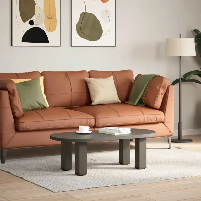 vidaXL Salontafelpoten 4 st 30-32 cm staal naturel Bruin