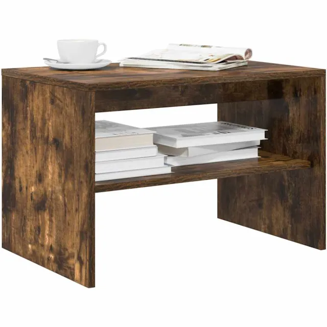 vidaXL Tv-meubel 60x40x40 cm bewerkt hout gerookt eikenkleurig Bruin