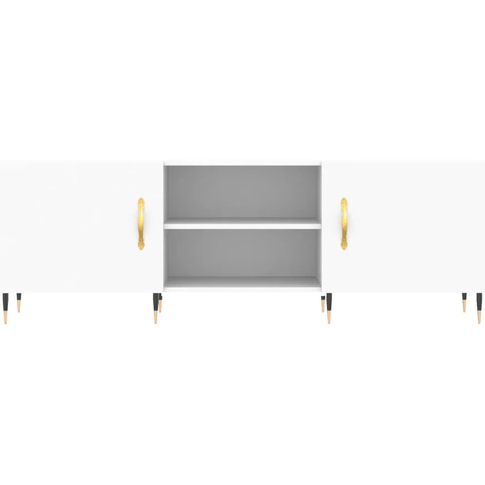 vidaXL Tv-meubel 150x30x50 cm bewerkt hout wit