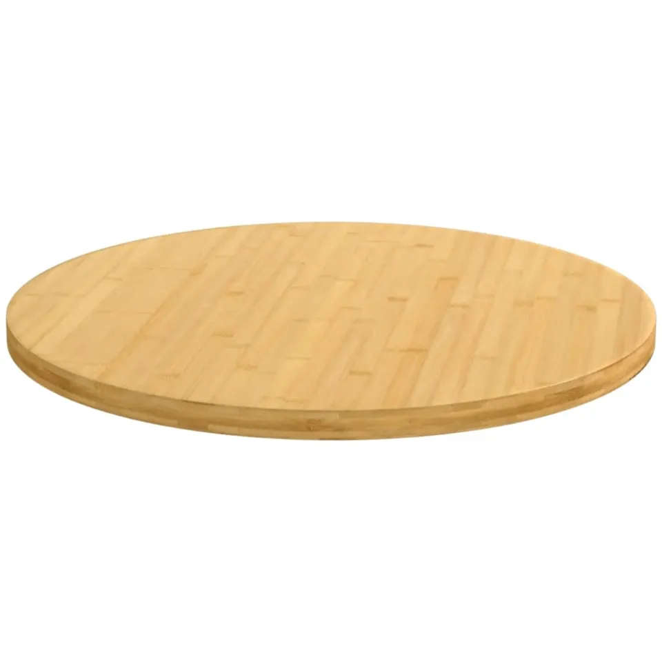 vidaXL Tafelblad Ø 60x2,5 cm bamboe bruin, foto 2