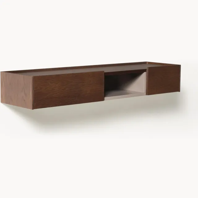 Westwing Collection Wandconsole Larsen van hout Bruin