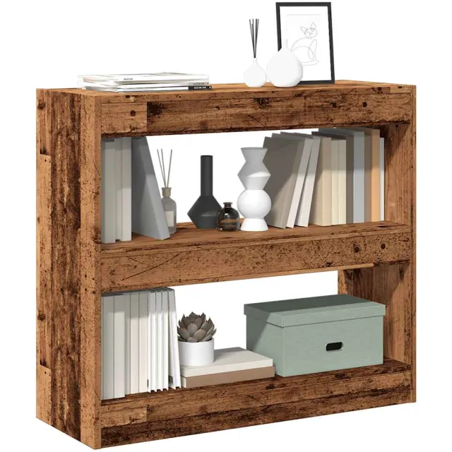 vidaXL Boekenkast/kamerscherm 80x30x72 cm oud houtkleurig Bruin