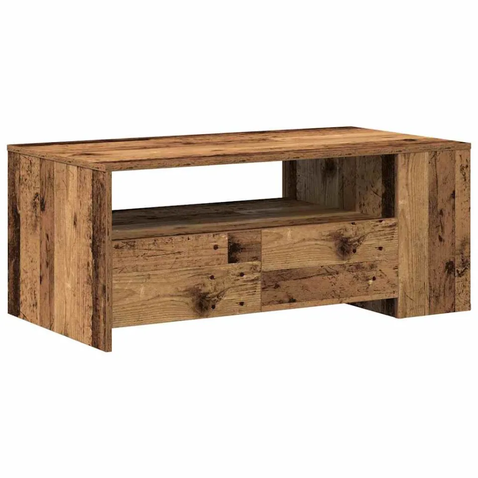 vidaXL Salontafel Oud Hout 102 x 55 x 43,5 cm Bewerkt hout bruin, foto 3