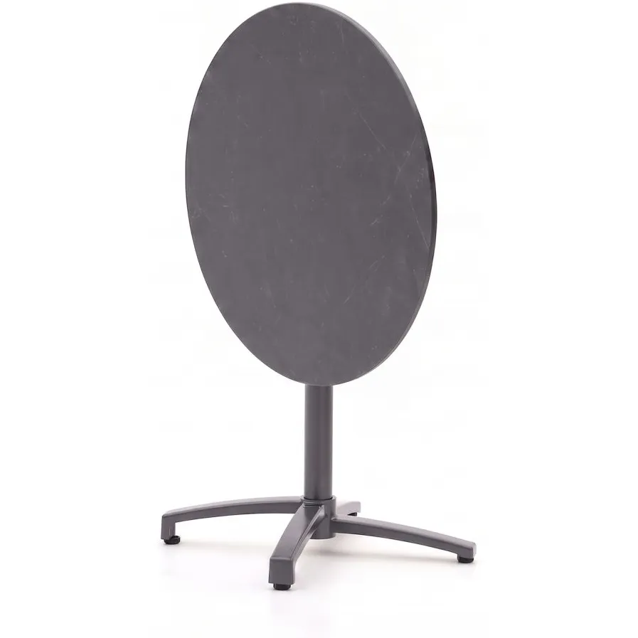 Bellagio tuinmeubelen Bellagio Canzo klaptafel ø80cm (h:73cm) grijs, foto 4