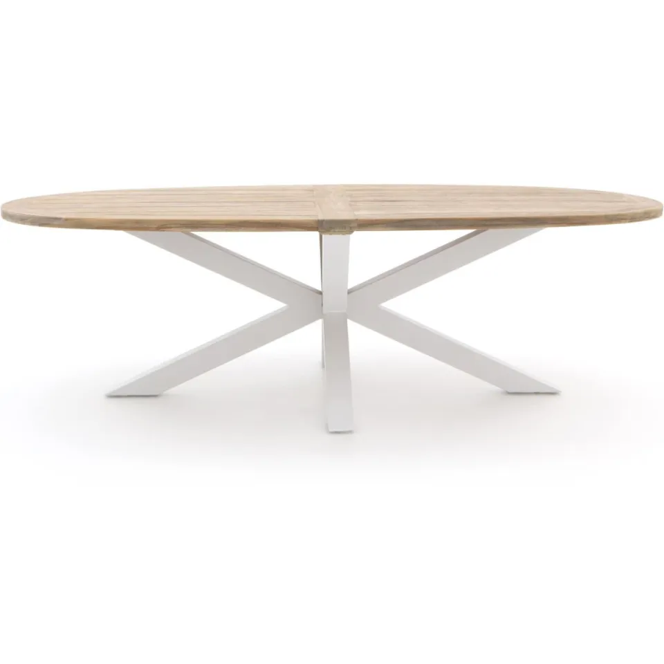 ROUGH Furniture ROUGH-Y Ellips dining tuintafel 280x130cm bruin, foto 3