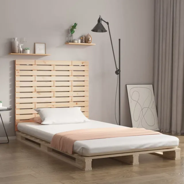 vidaXL Hoofdbord wandmontage 146x3x91,5 cm massief grenenhout bruin