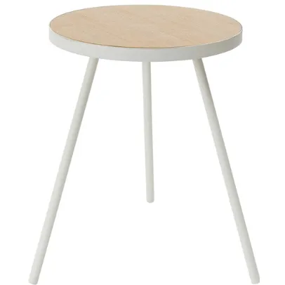 Yamazaki Round side table - Tower - White Wit