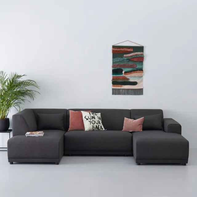 Wehkamp Home U-bank Bornholm - antraciet, foto 2