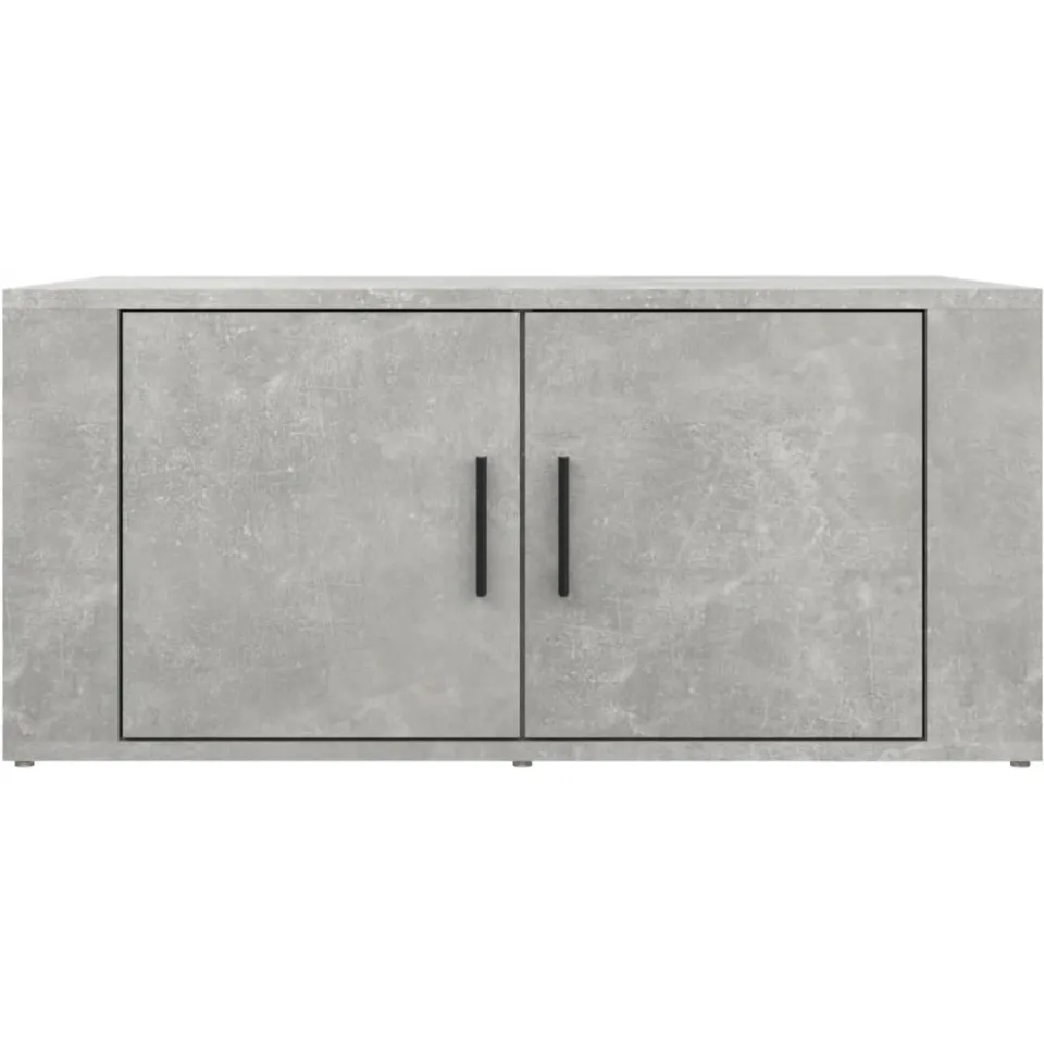 vidaXL Salontafel 80x50x36 cm bewerkt hout betongrijs grijs, foto 4