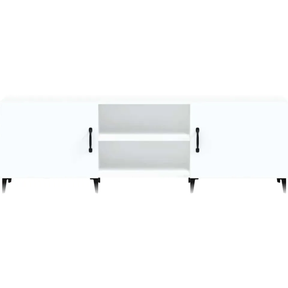 vidaXL Tv-meubel 150x30x50 cm bewerkt hout wit, foto 4