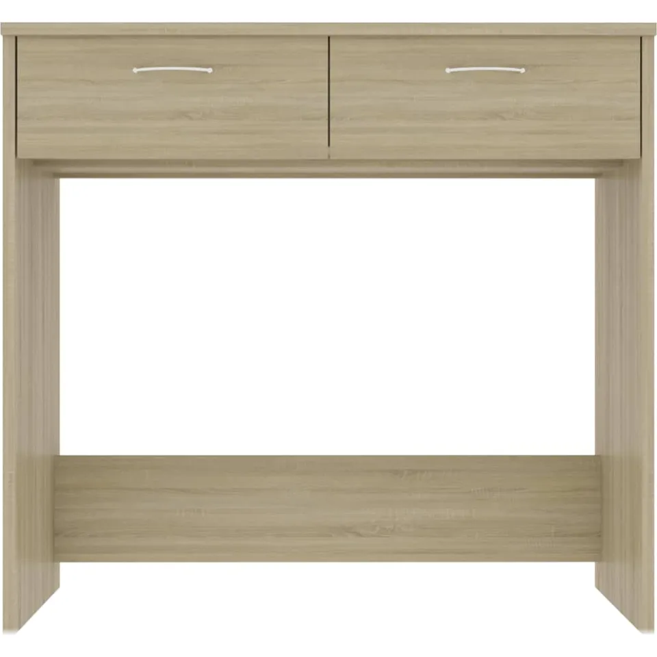 vidaXL Bureau 80x40x75 cm bewerkt hout sonoma eikenkleurig Bruin