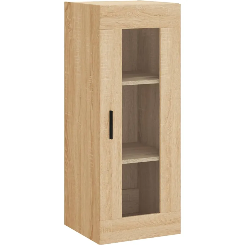 vidaXL Wandkast 34,5x34x90 cm sonoma eikenkleurig Bruin