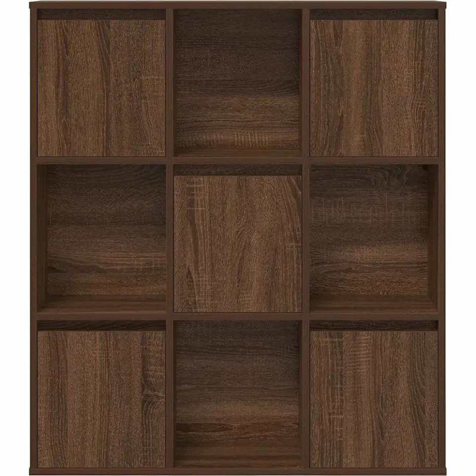 vidaXL Boekenkast 89x24x101,5 cm bewerkt hout bruin eikenkleurig, foto 4