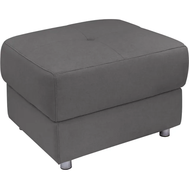 Notio Living Pareli-Poef - Antraciet Stof Grijs