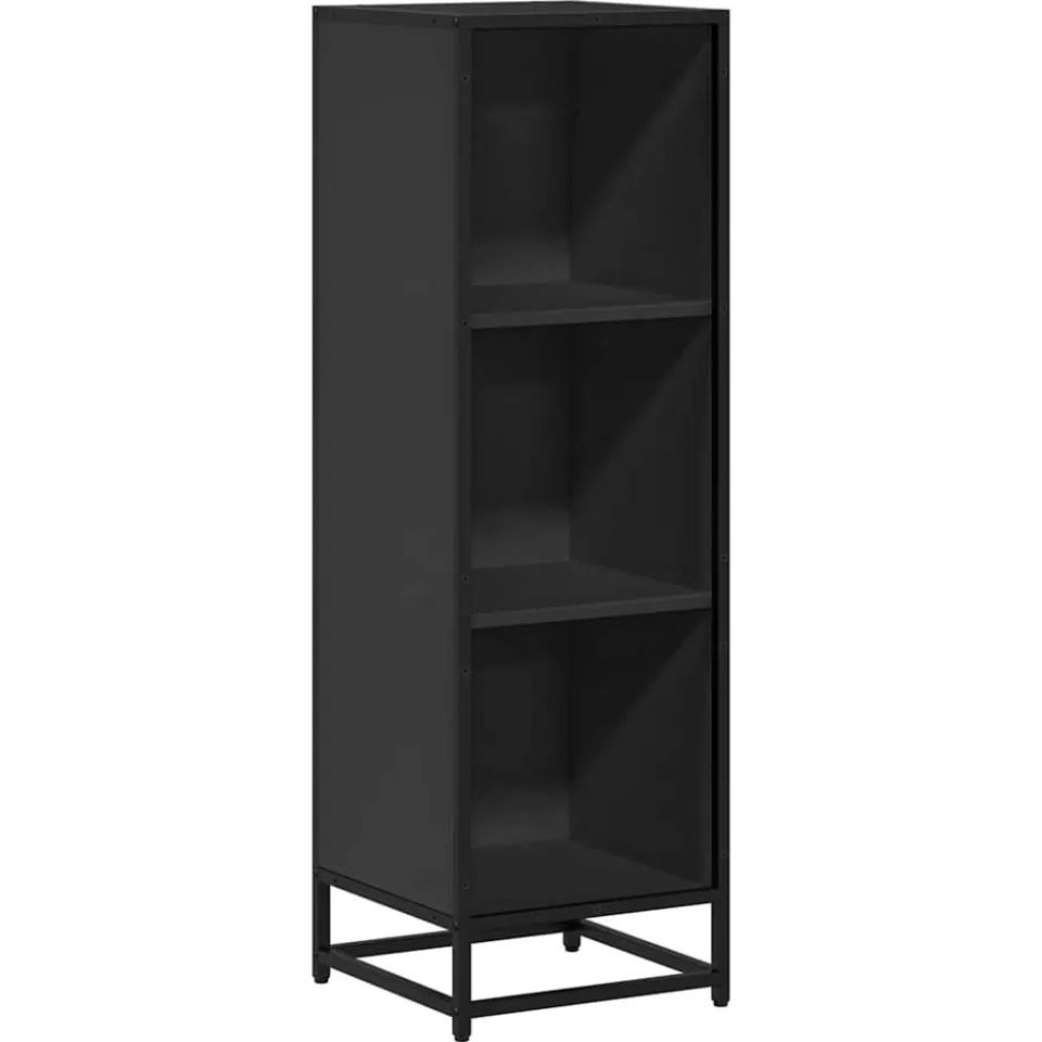 vidaXL Boekenkast 33,5x33x107,5 cm bewerkt hout zwart