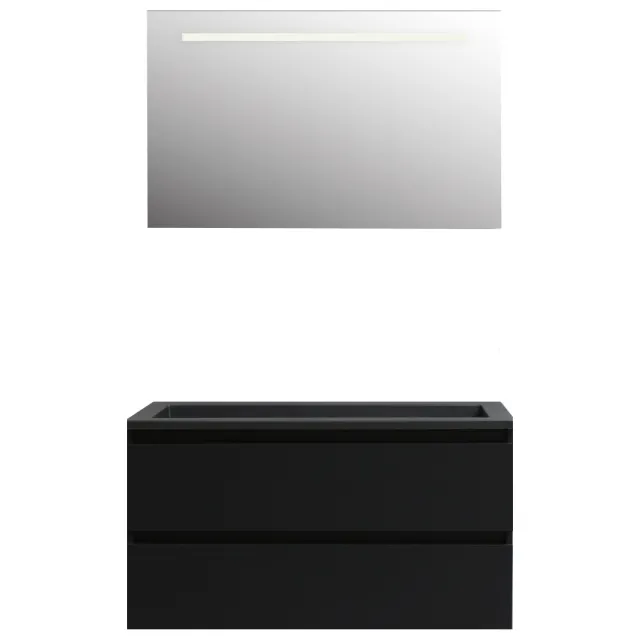 Boss & Wessing Pepper badmeubelset mat zwart
