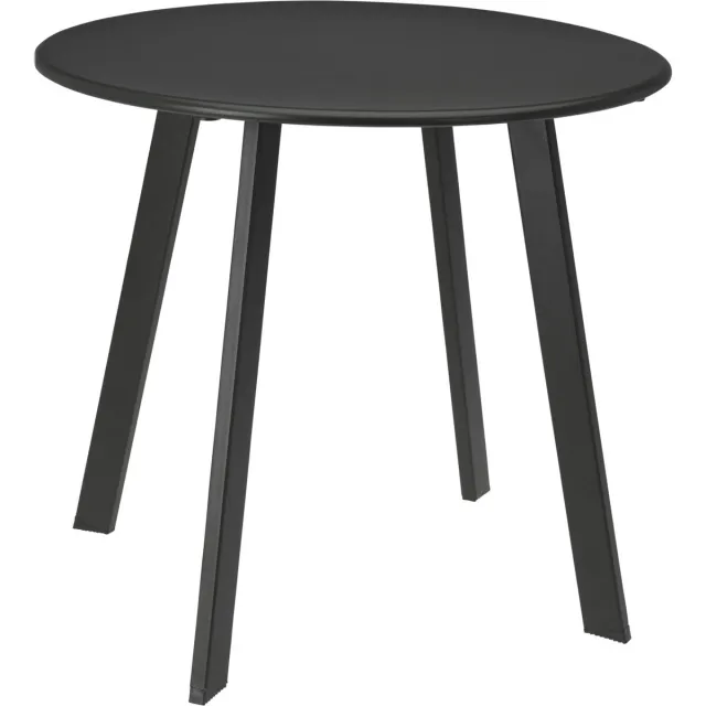 In & Out Deco plantentafel - Bijzettafel - Rond - Metaal kleur donker grijs - Hoog 45 cm - Doorsnede 50 cm