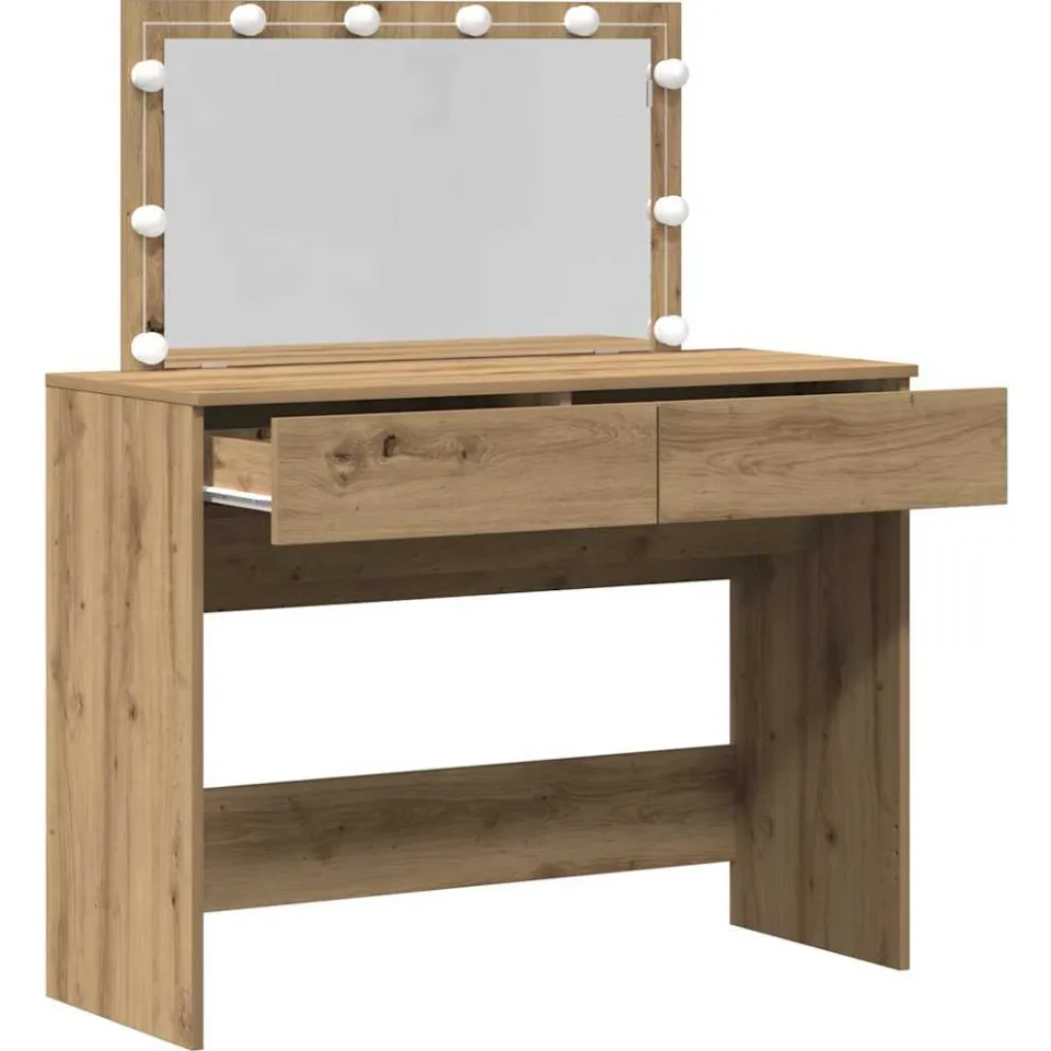 vidaXL Plafondtafel Artisan Eiken 100 x 40 x 120 cm Bewerkt hout, foto 3