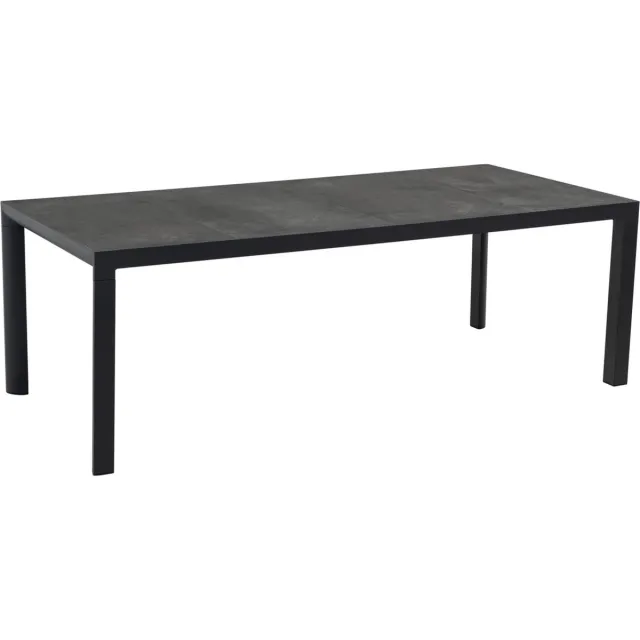 Lesliliving Outdoor Living - Tafel Murcia black 220x100cm Antraciet