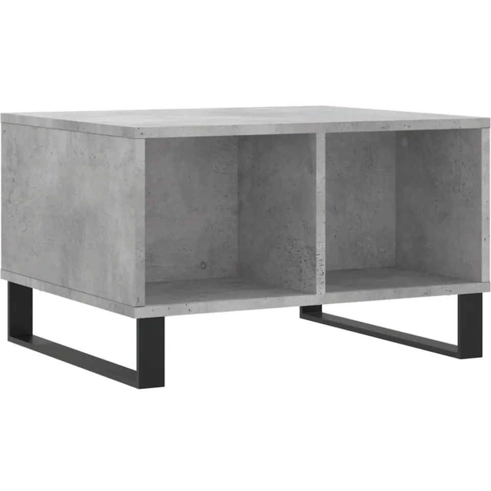 vidaXL Salontafel 60x50x36,5 cm bewerkt hout betongrijs grijs, foto 3
