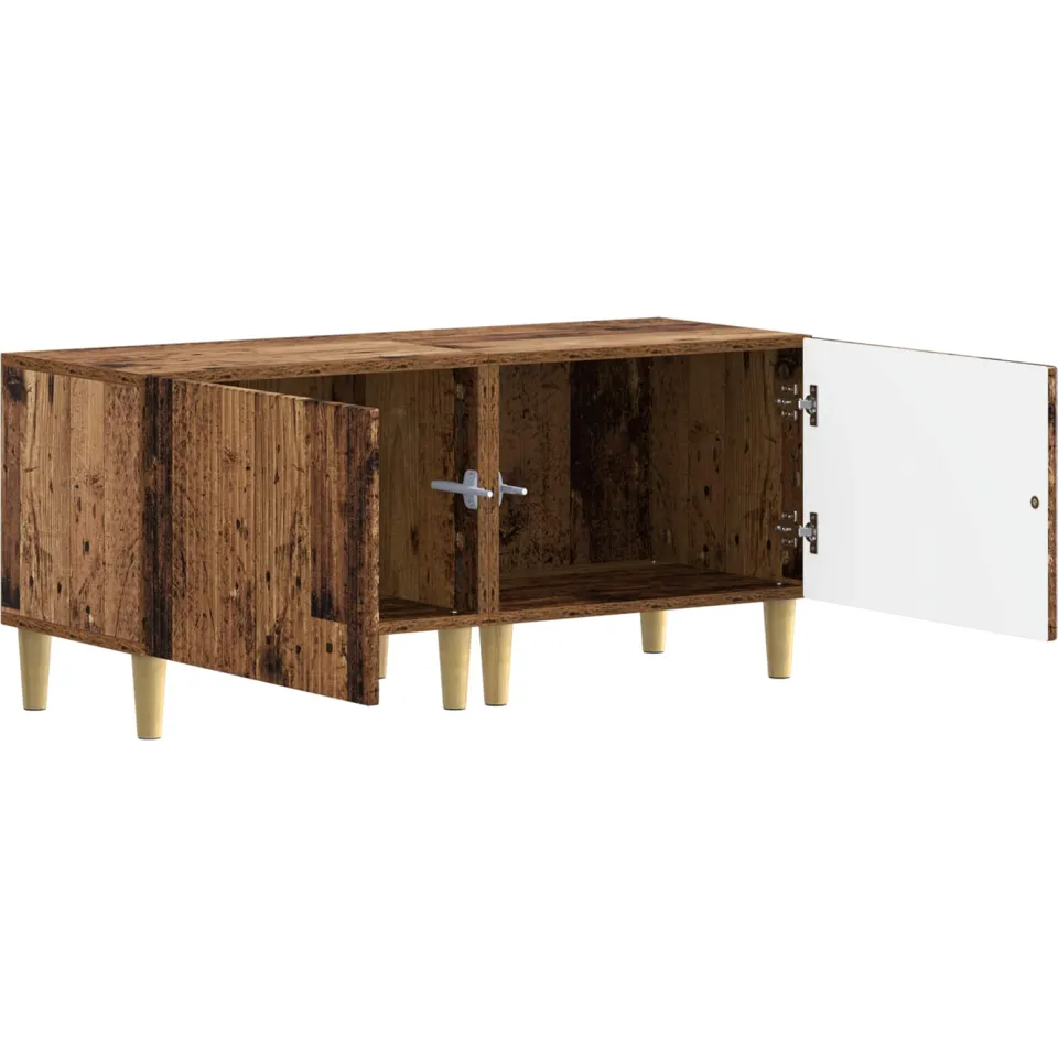 vidaXL Tv-meubel Oud hout Bewerkt hout Bruin