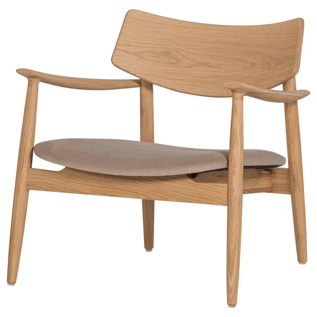 WOOOD Bask Fauteuil - Walnoothout - Bruin - 72x69x70 natural