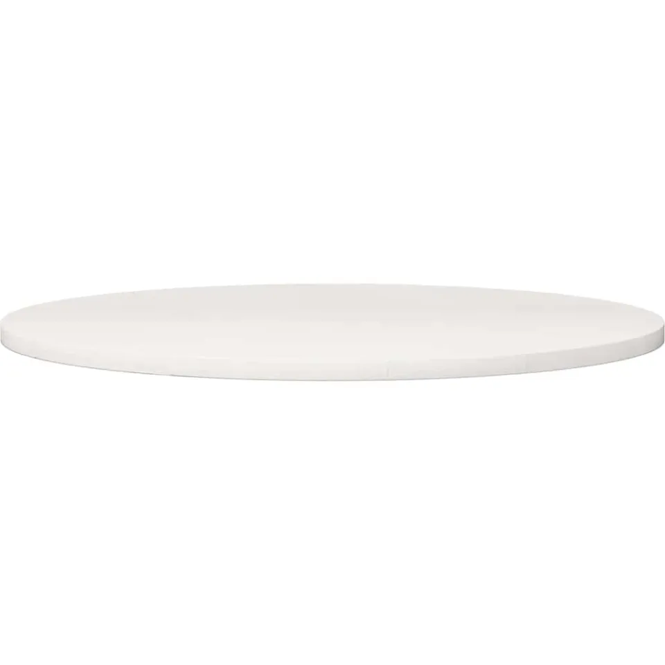 vidaXL Tafelblad Ø80x2,5 cm massief grenenhout wit, foto 2