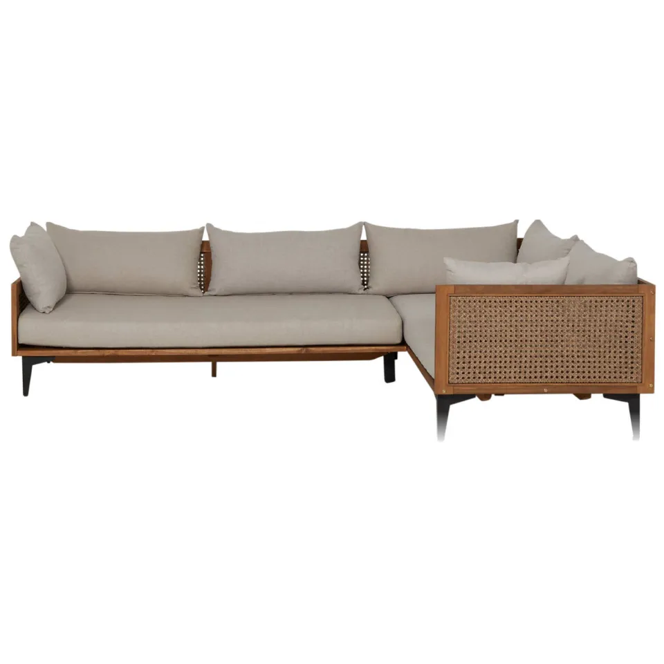 NOUS Garden Lima loungeset naturel beige Naturel/ beige