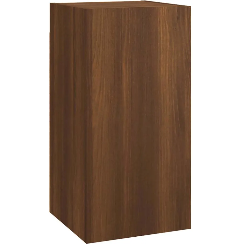 vidaXL Tv-meubel 30,5x30x60 cm bewerkt hout bruin eikenkleur