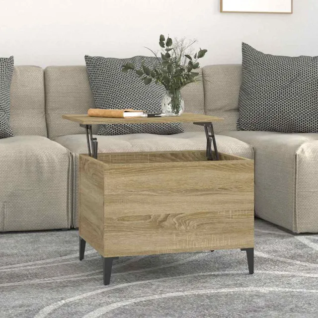 vidaXL Salontafel 60x44,5x45 cm bewerkt hout sonoma eikenkleurig, foto 2