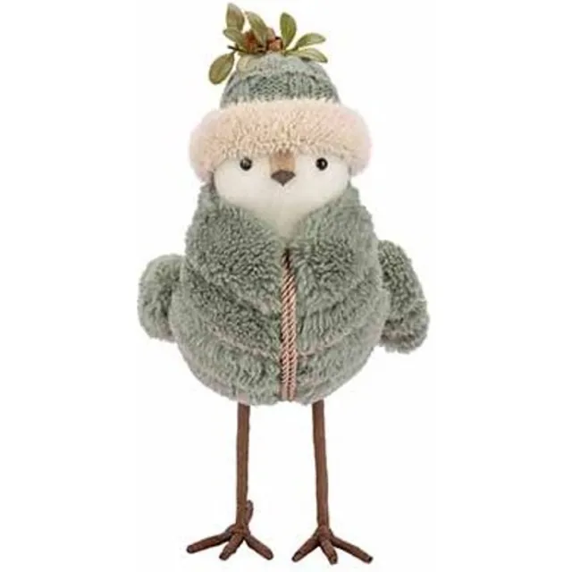 Cosy @ Home Vogel Beige Clothes Groen 18x11xh55cm Fo Am