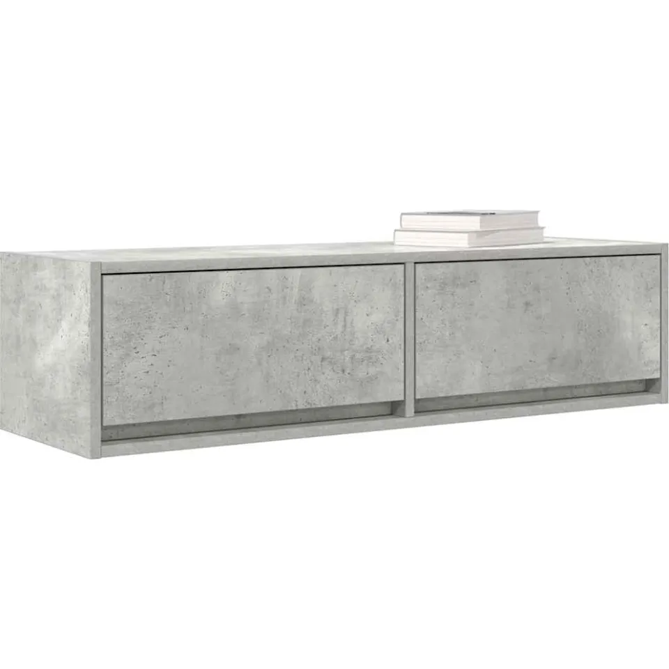vidaXL TV-kast 100 x 31 x 25,5 cm Betongrijs Bewerkt hout