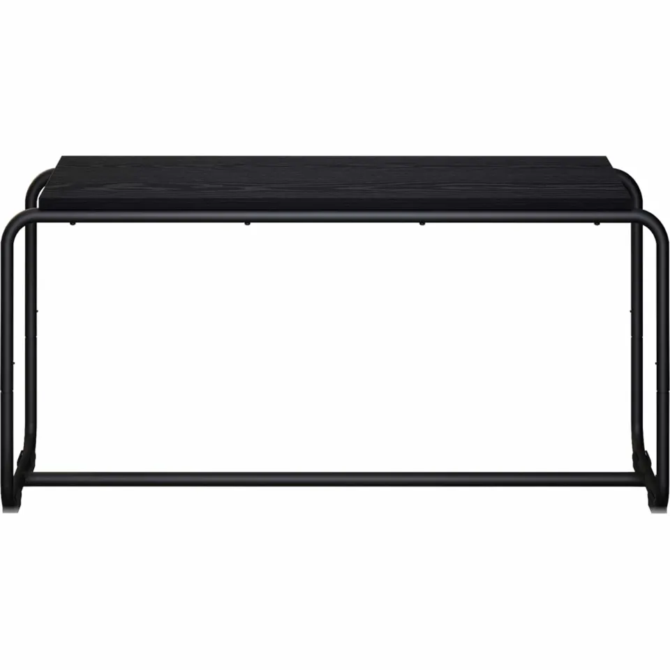 vidaXL TV-standaard 98 x 35.5 x 42 cm Zwart eiken Bewerkt hout