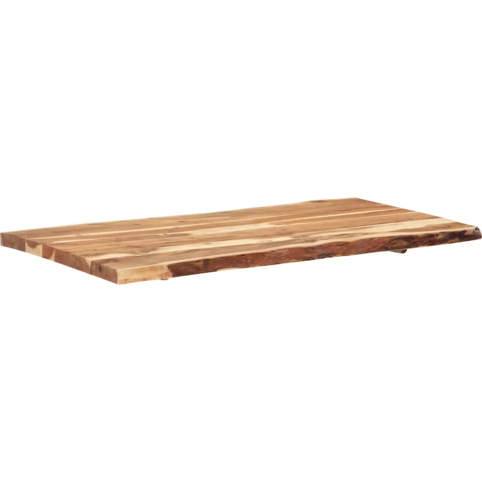 vidaXL Tafelblad 118x(50-60)x3,8 cm massief acaciahout Bruin